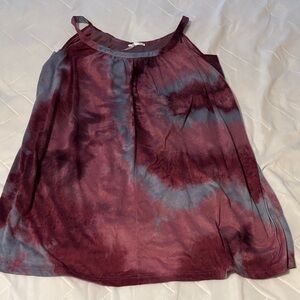 Chic Burgundy and Gray Mini Dress
